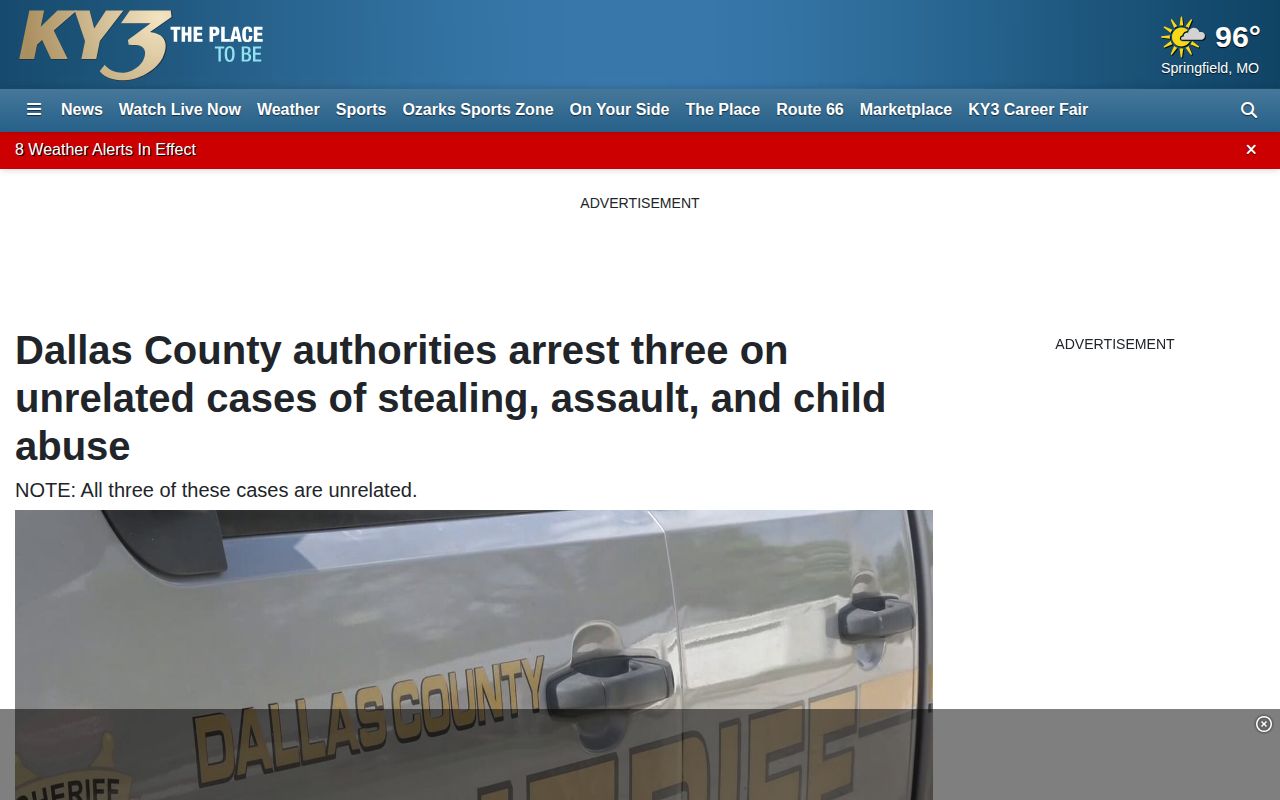 Dallas County Missouri crime news report from KY3